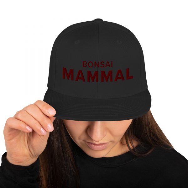Bonsai Mammal Snapback Hat (Adult) – Black - Image 2