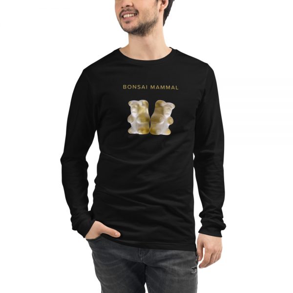 Bonsai Mammal Gummy Unisex Long Sleeve T-Shirt - Black