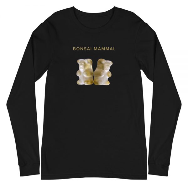 Bonsai Mammal Gummy Unisex Long Sleeve T-Shirt - Black - Image 2