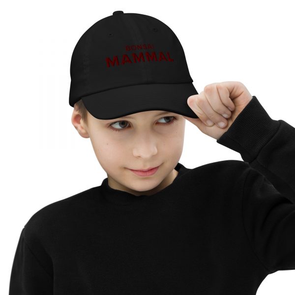 Bonsai Mammal Youth Baseball Cap in Black