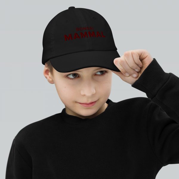 Bonsai Mammal Baseball Cap (Kids) – Black - Image 5