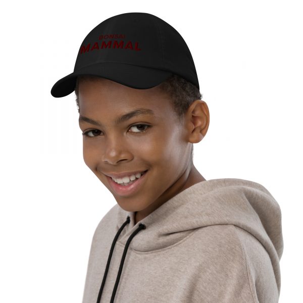 Bonsai Mammal Baseball Cap (Kids) – Black - Image 4